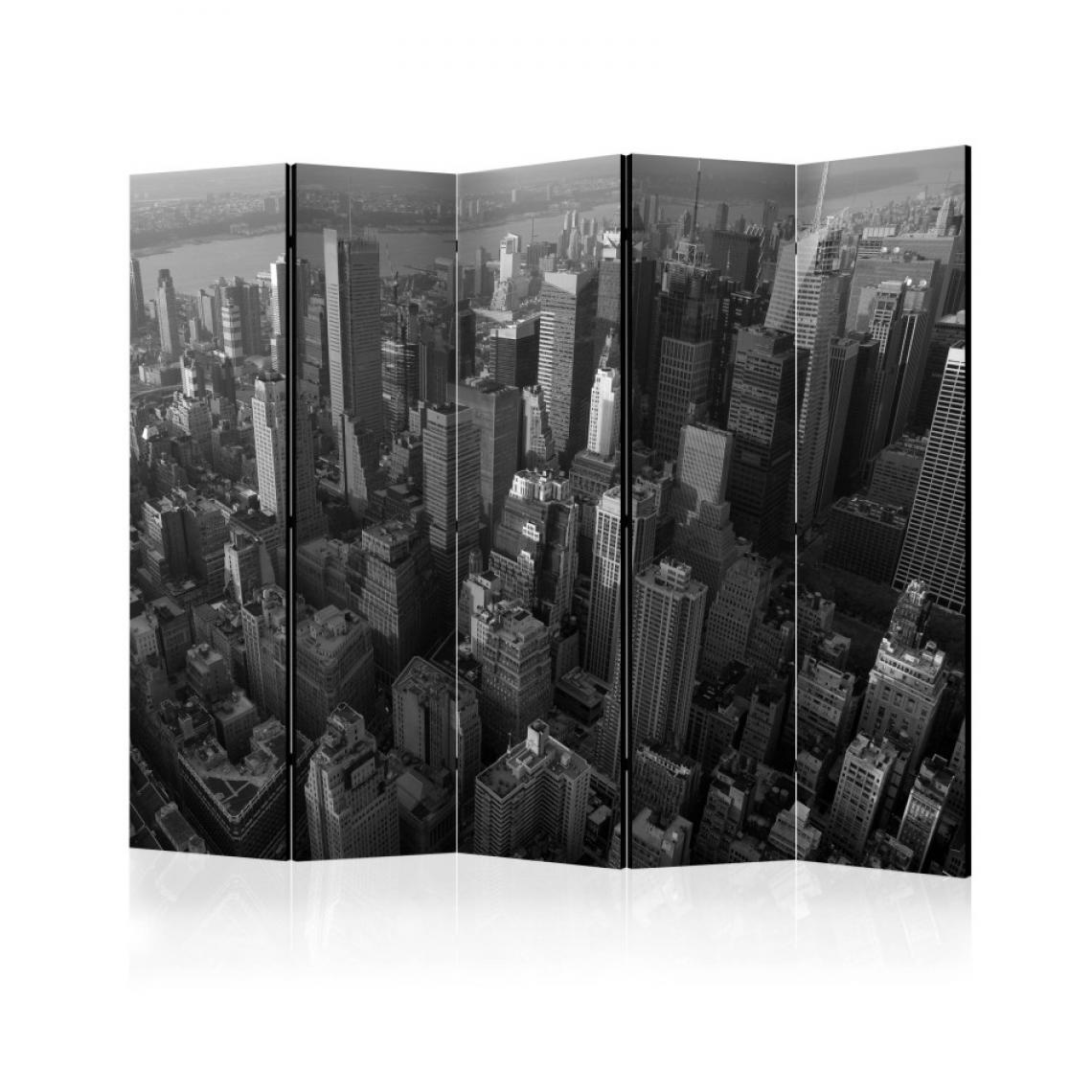 Artgeist - Paravent 5 volets - New York: skyscrapers (bird's eye view) II [Room Dividers] 225x172 - Paravents