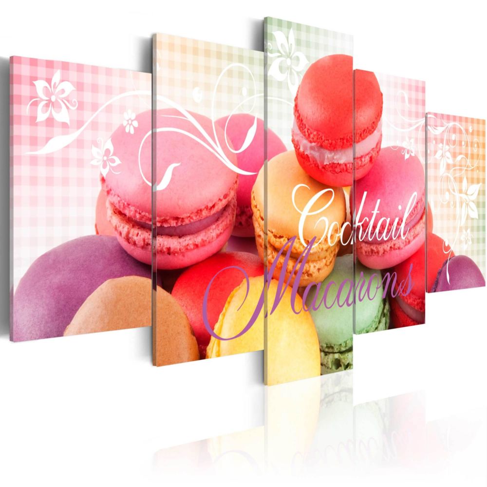 Artgeist - Tableau - Sweet macarons 100x50 - Tableaux, peintures