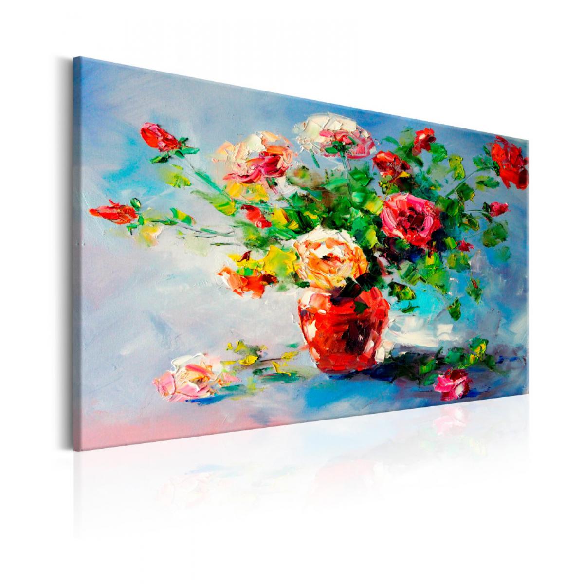 Artgeist - Tableau peint à la main - Beautiful Roses 120x80 - Tableaux, peintures