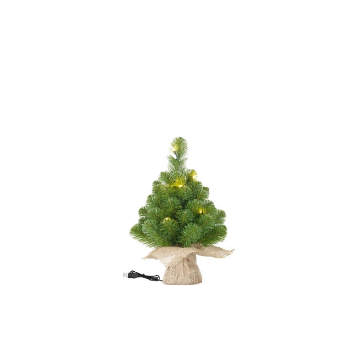 Divers Marques - Petit sapin de Noël à LED EDM - 30 cm - 72186 - Décorations de Noël