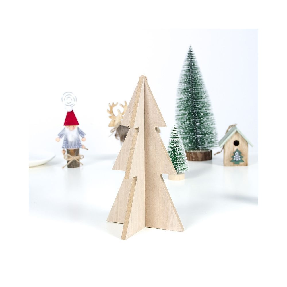 Wewoo - 2 bûches de Noël épeautre dans des décorations artisanales pour arbres de Noëlspécification petit - Sapin de Noël