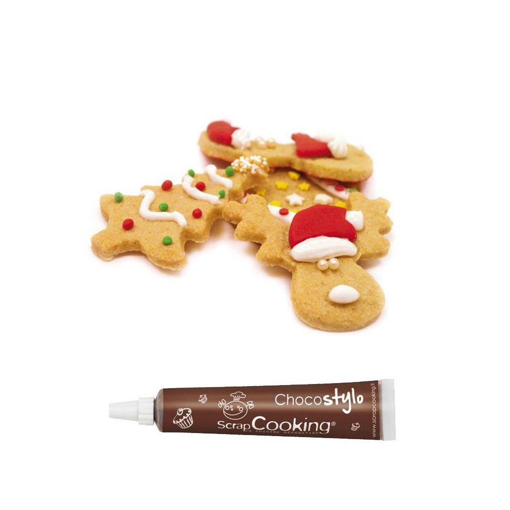 Scrapcooking - Préparation pour biscuits de Noël + Stylo chocolat - Décorations de Noël