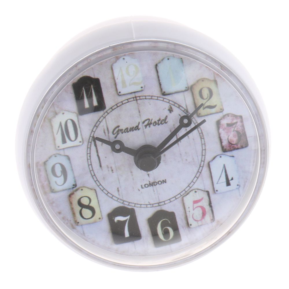 marque generique - Horloge murale de douche imperméable avec ventouse blanche - Horloges, pendules