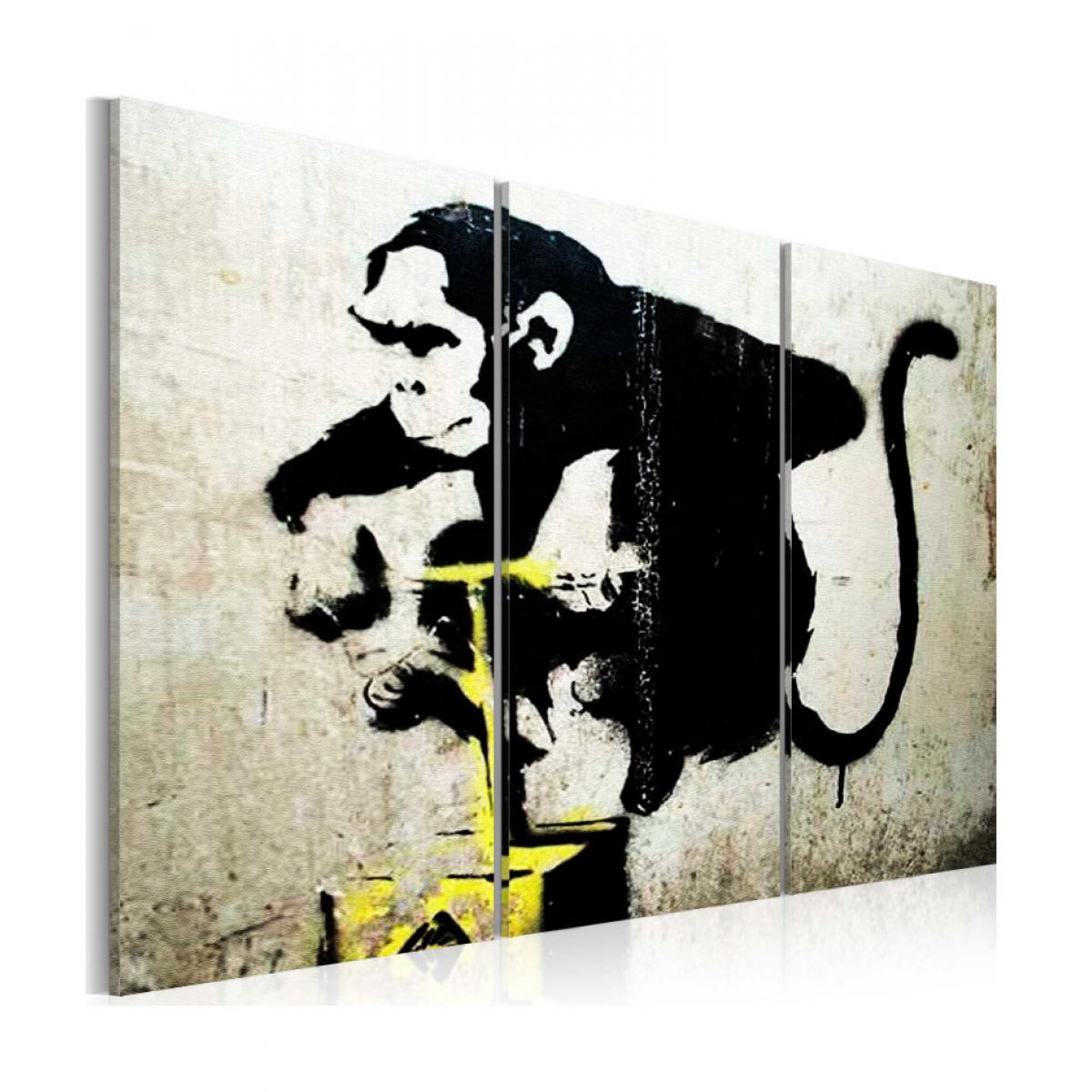 Artgeist - Tableau - Monkey TNT Detonator by Banksy 120x80 - Tableaux, peintures