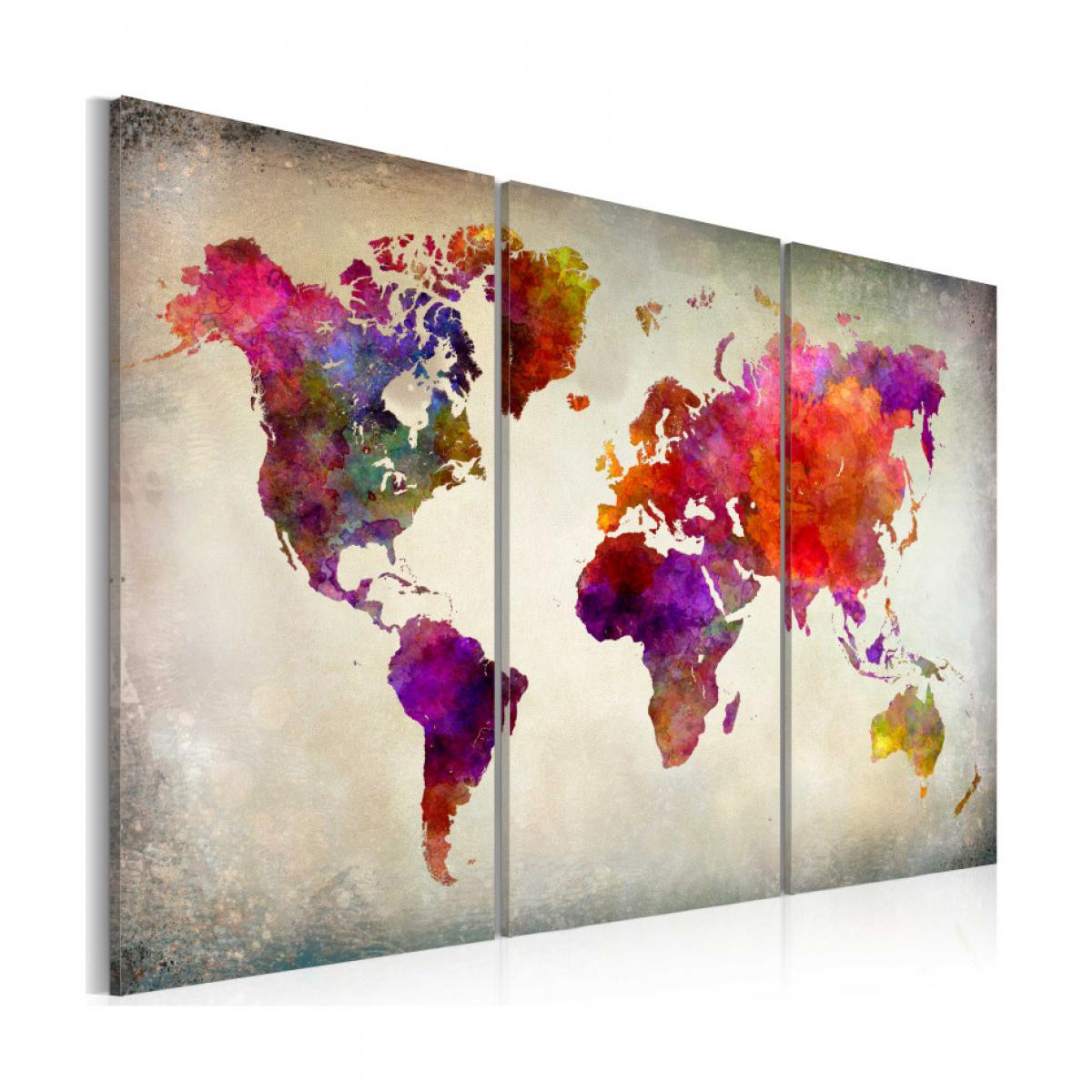 Artgeist - Tableau - Monde - mosaique de couleurs 120x80 - Tableaux, peintures