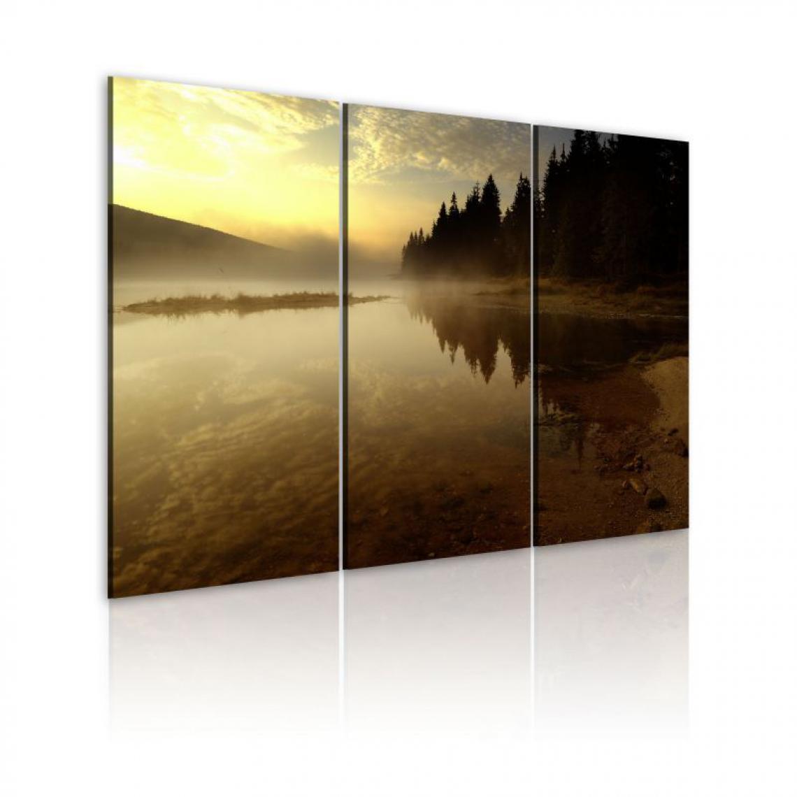 Artgeist - Tableau - In the evening, by the lake .Taille : 60x40 - Tableaux, peintures