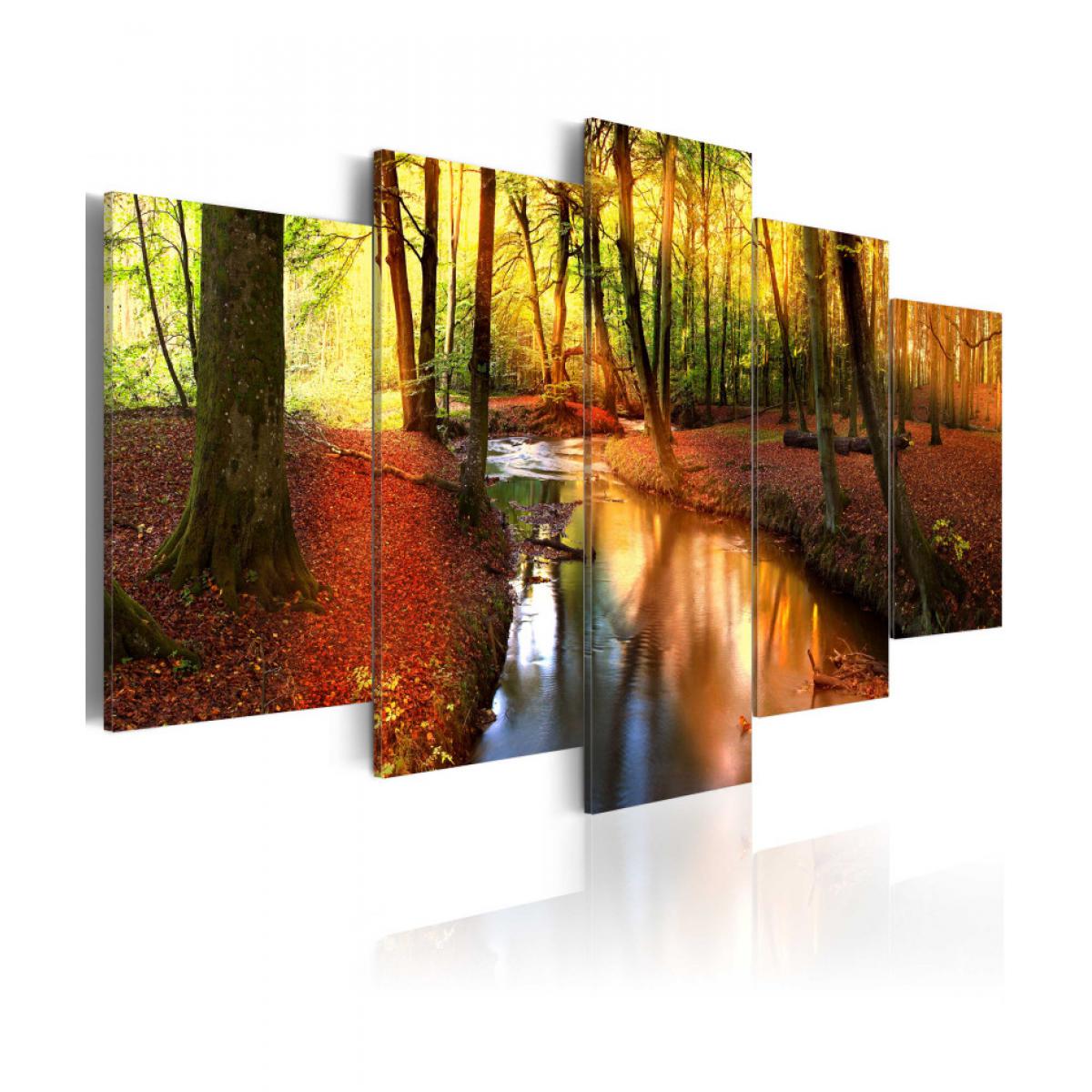 Artgeist - Tableau - Silent forest 200x100 - Tableaux, peintures