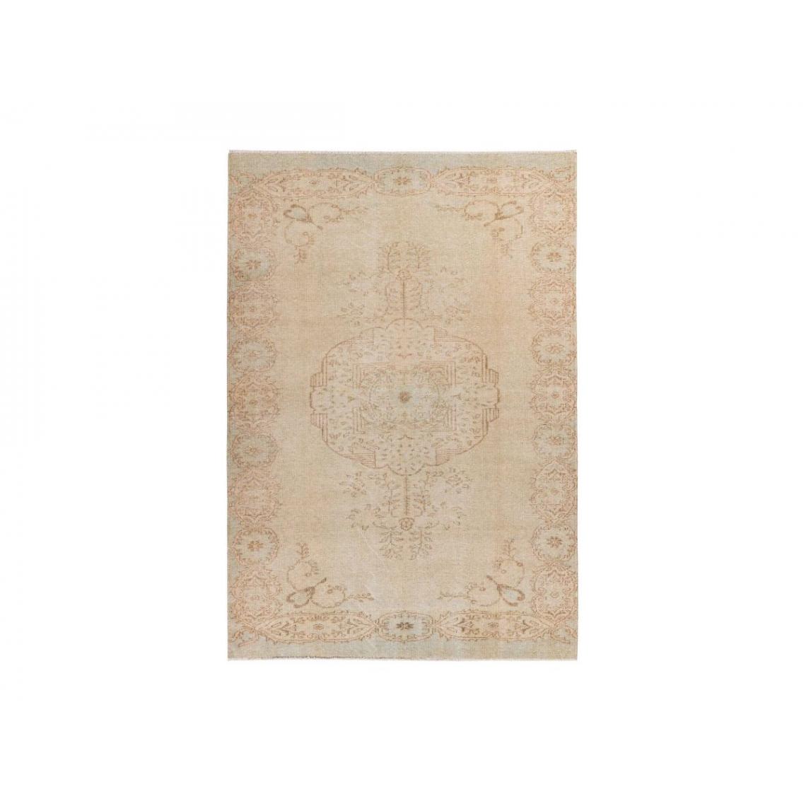 Bobochic - BOBOCHIC Tapis poil court rectangulaire HADAL motif oriental Beige 80x150 - Tapis