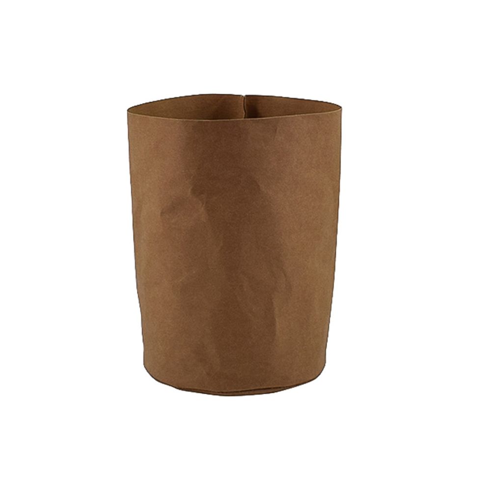 marque generique - papier kraft succulent cache-pot de fleurs sacs de rangement lavables xs jaune - Pots, cache-pots