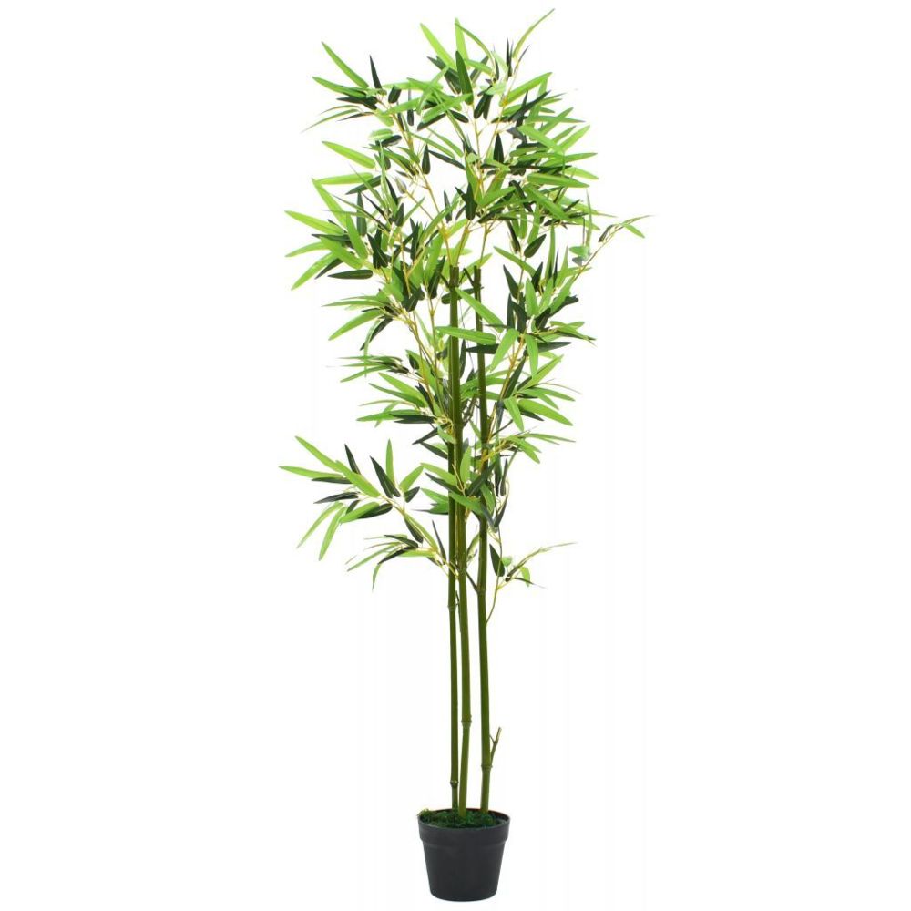 Vidaxl - vidaXL Plante artificielle avec pot Bambou 150 cm Vert - Plantes et fleurs artificielles