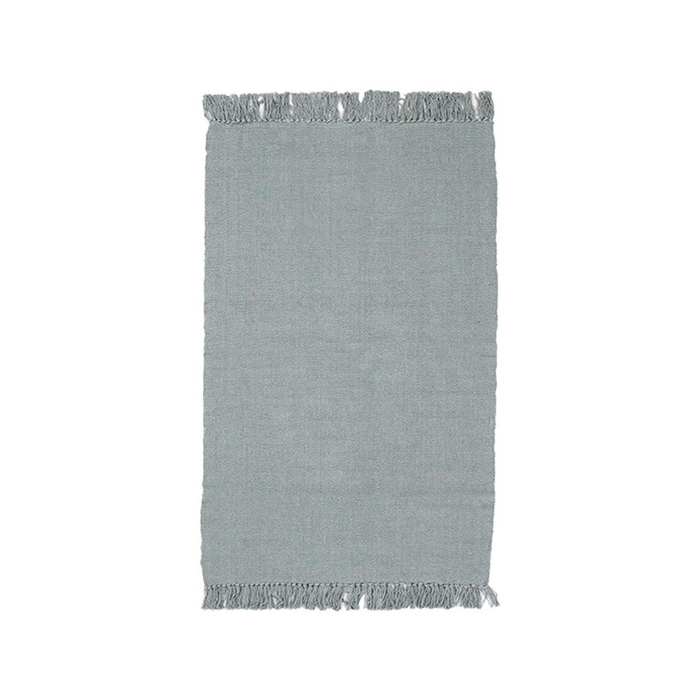 Mon Beau Tapis - SIMPLY COTON - Tapis 100% coton gris foncé 150x200 - Tapis