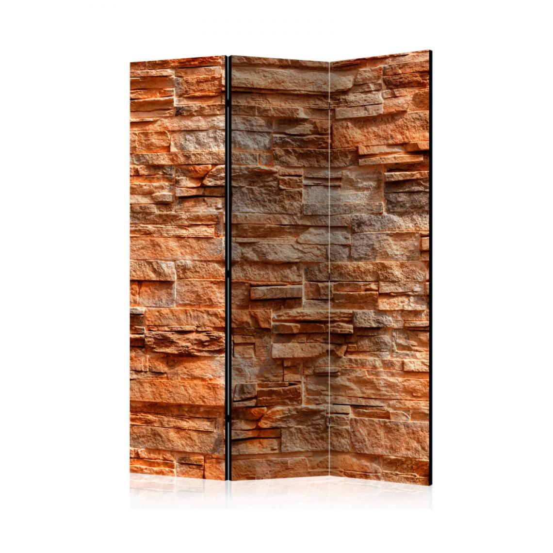 Artgeist - Paravent 3 volets - Orange Stone [Room Dividers] 135x172 - Paravents