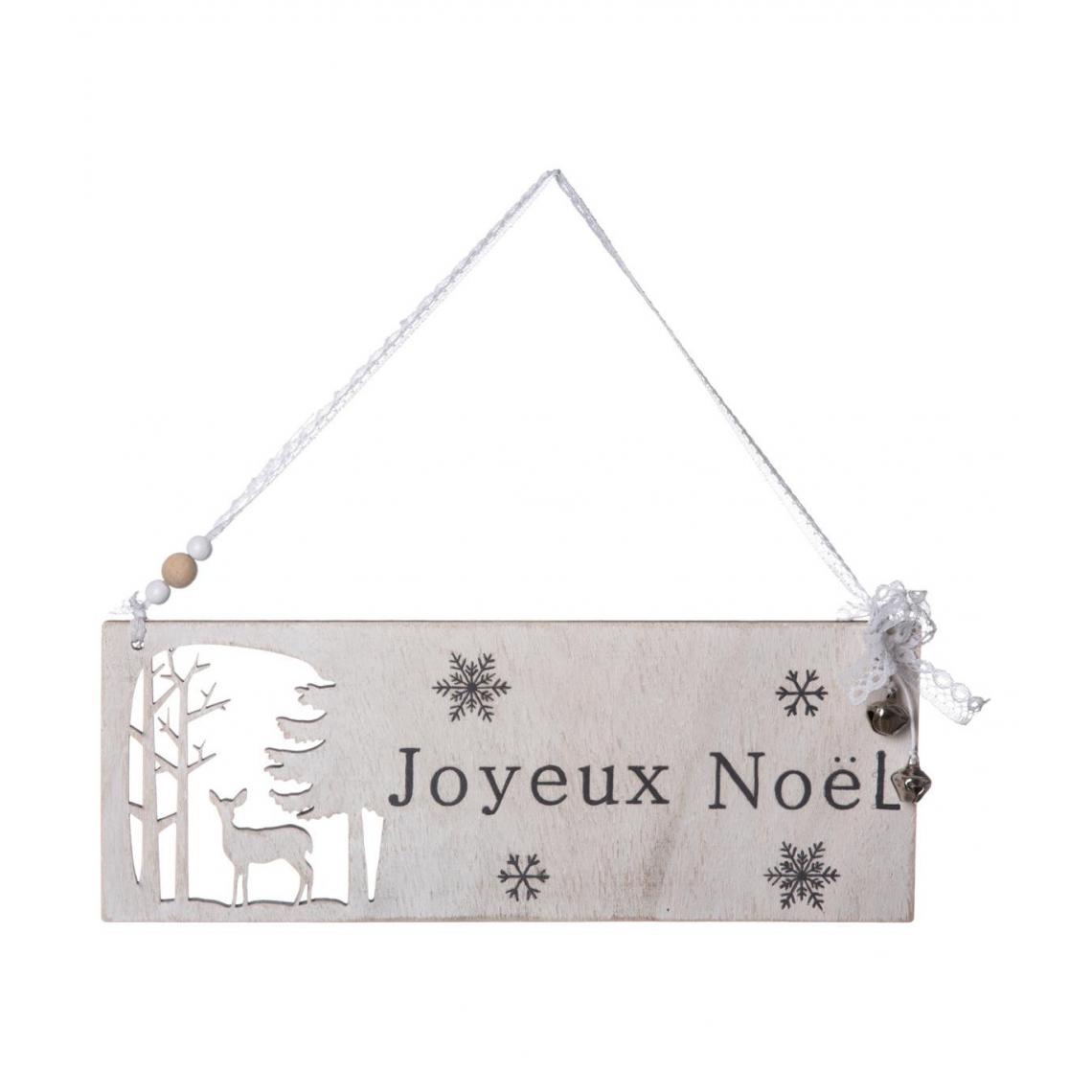 Feeric Lights And Christmas - Feeric Christmas - Déco de Noël Pancarte ajourée JOYEUX NOEL à suspendre 35 cm - Décorations de Noël