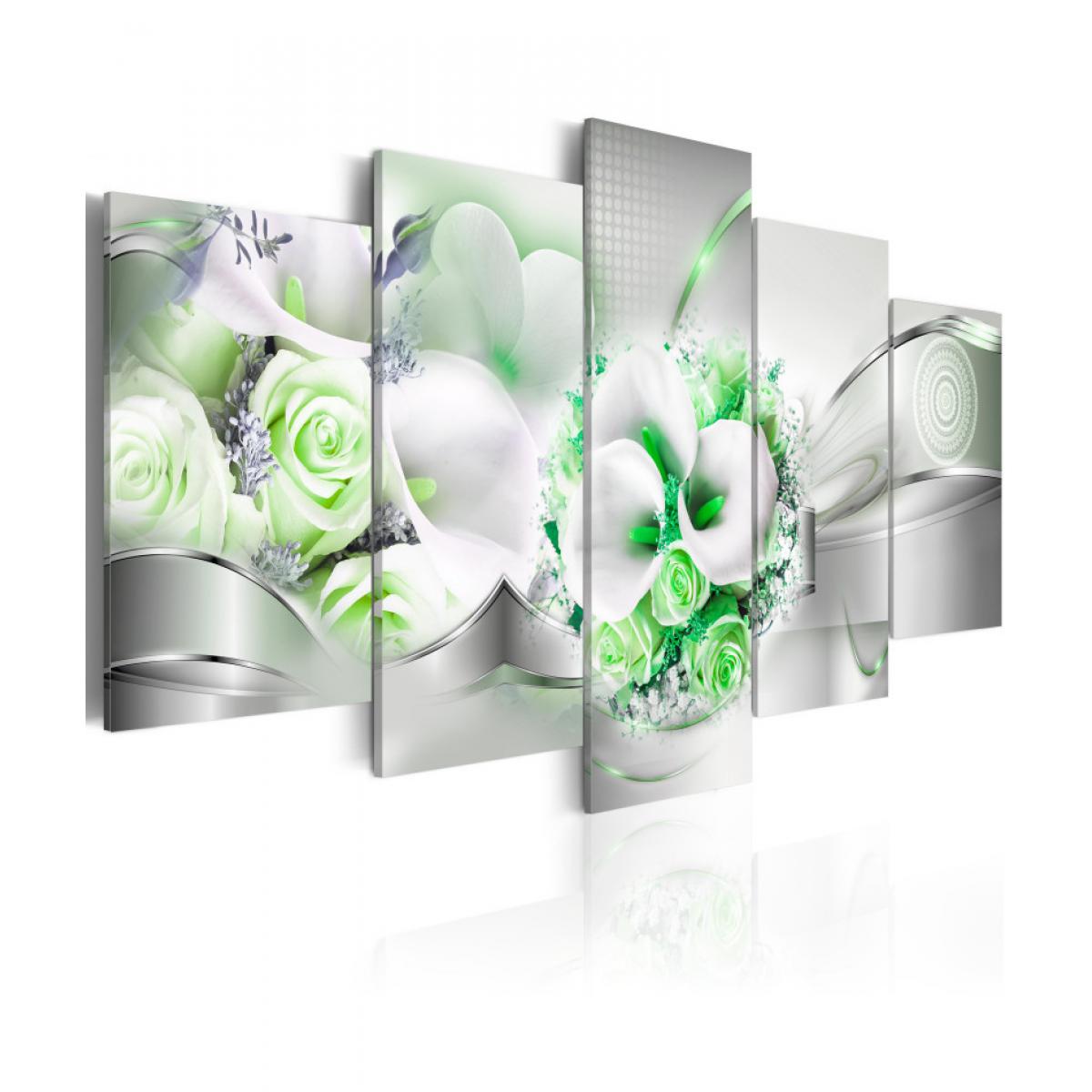 Artgeist - Tableau - Emerald Bouquet 200x100 - Tableaux, peintures