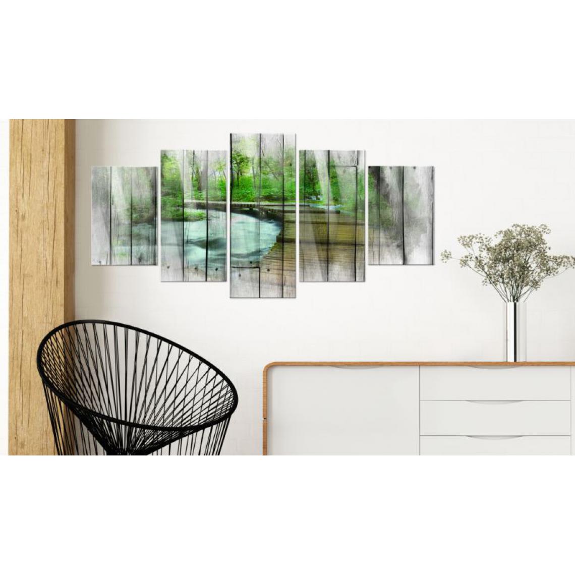 Artgeist - Tableau sur verre acrylique - Forest of Secrets [Glass] .Taille : 200x100 - Tableaux, peintures