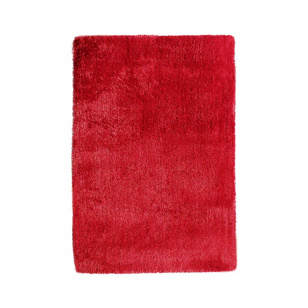Mon Beau Tapis - BEST OF - Tapis poils longs toucher laineux rouge 60x90 - Tapis