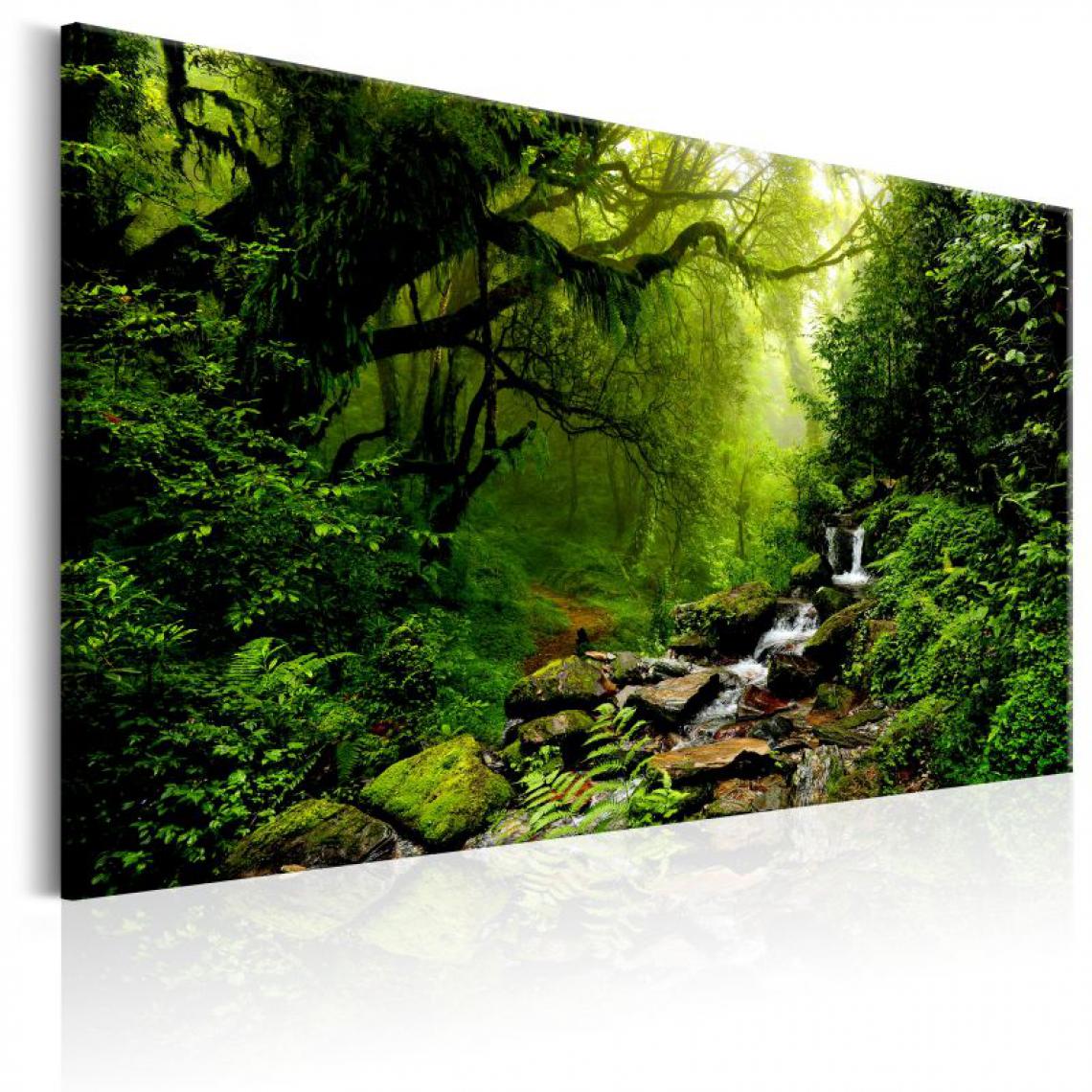 Artgeist - Tableau - Waterfall in the Forest .Taille : 120x80 - Tableaux, peintures