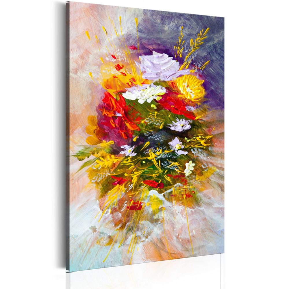 Bimago - Tableau - Fleurs d'août - Décoration, image, art | Bouquets de fleurs | - Tableaux, peintures