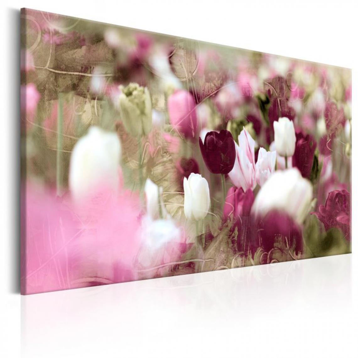 Artgeist - Tableau - Meadow of Tulips .Taille : 90x60 - Tableaux, peintures
