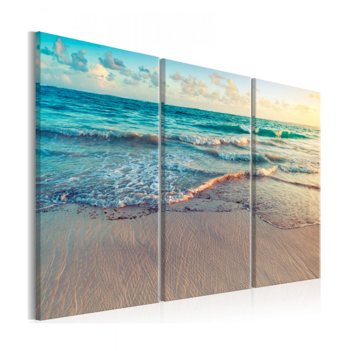 Artgeist - Tableau - Beach in Punta Cana (3 Parts) 120x80 - Tableaux, peintures