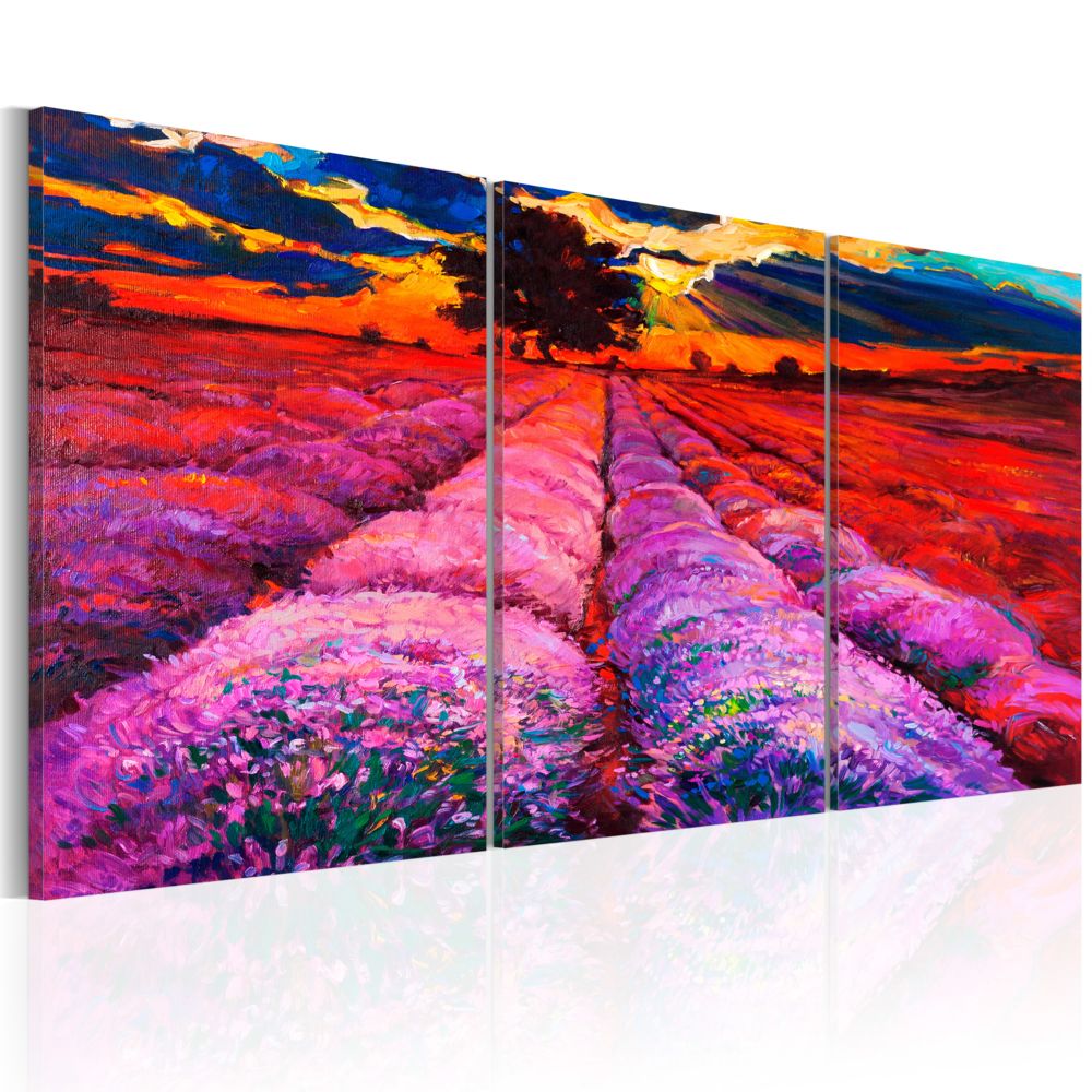Bimago - Tableau - Land of Colours - Décoration, image, art | Paysages | Plaines et vallées | - Tableaux, peintures