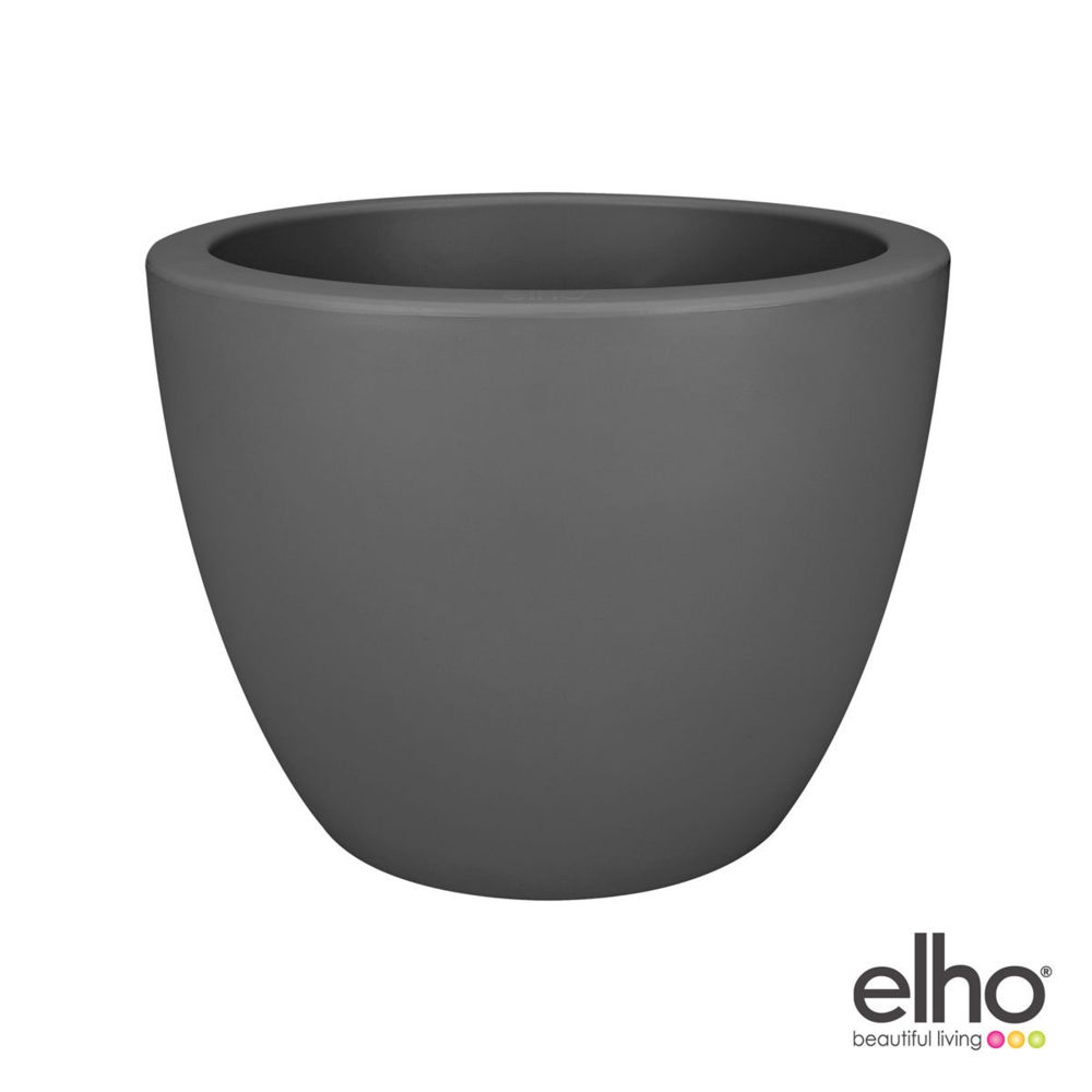 Elho - Pot de Fleurs Pure Soft round 50 cm - anthracite - Pots, cache-pots