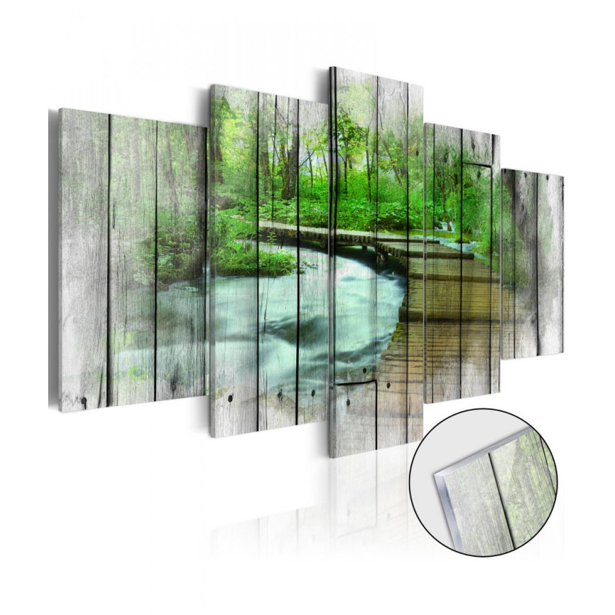 Artgeist - Tableau sur verre acrylique - Forest of Secrets [Glass] 100x50 - Tableaux, peintures
