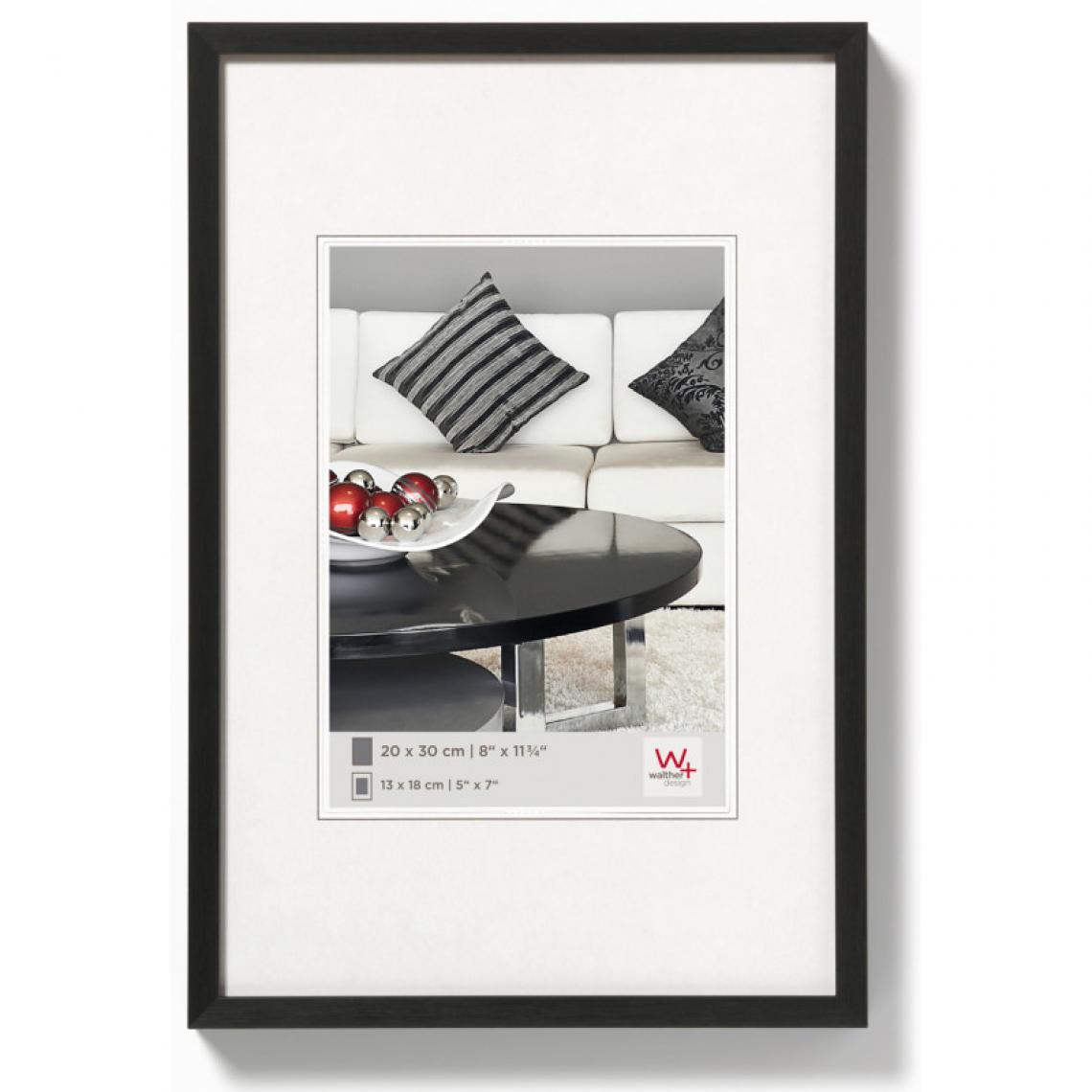 Ac-Deco - Cadre photo en alu brossé - Walther Chair - 30 x 45 cm - Noir - Cadres, pêle-mêle