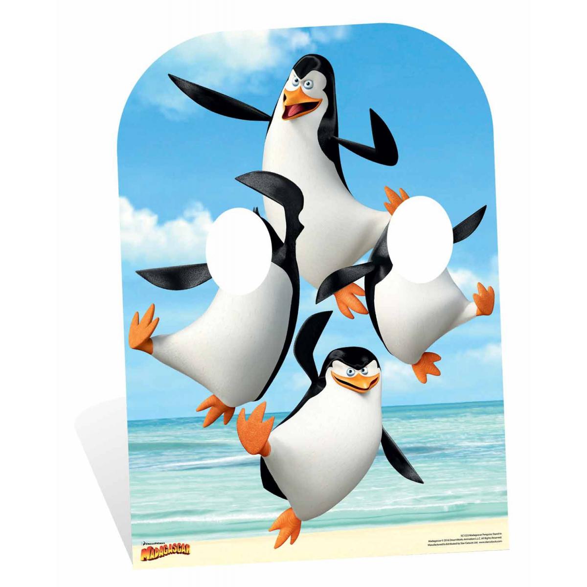 Star Cutouts - Figurine en carton Passe tête Disney Madagascar pingouins 160 cm - Statues