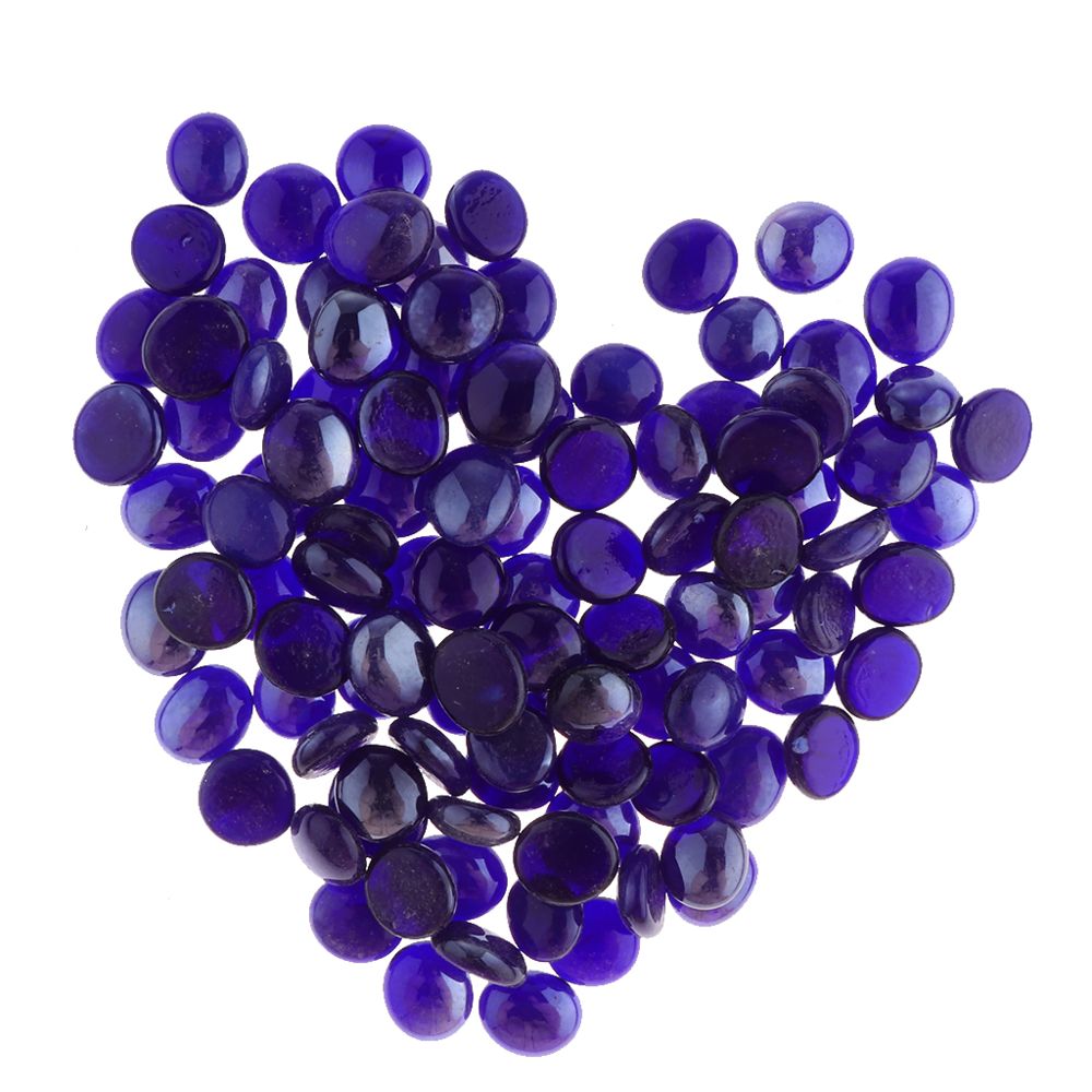 marque generique - 100pcs verre perles de marbre remplisseurs de vase de couleur mélangée bleu saphir - Objets déco
