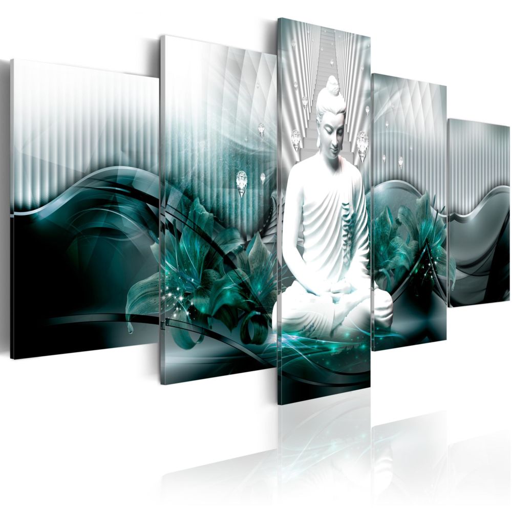 Bimago - Tableau - Azure Meditation - Décoration, image, art | Zen | - Tableaux, peintures