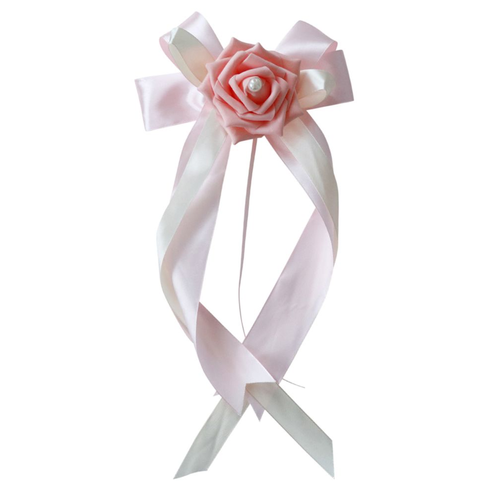 marque generique - ruban fleur arc mariage décoration de voiture de fête 1 - Plantes et fleurs artificielles