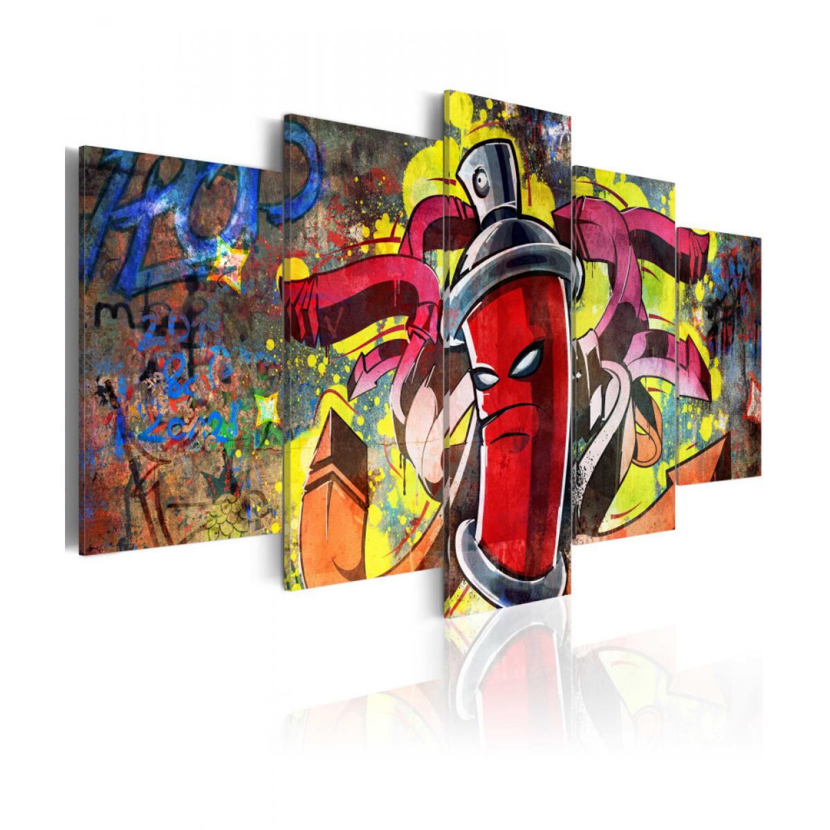 Artgeist - Tableau - Angry spray can 200x100 - Tableaux, peintures