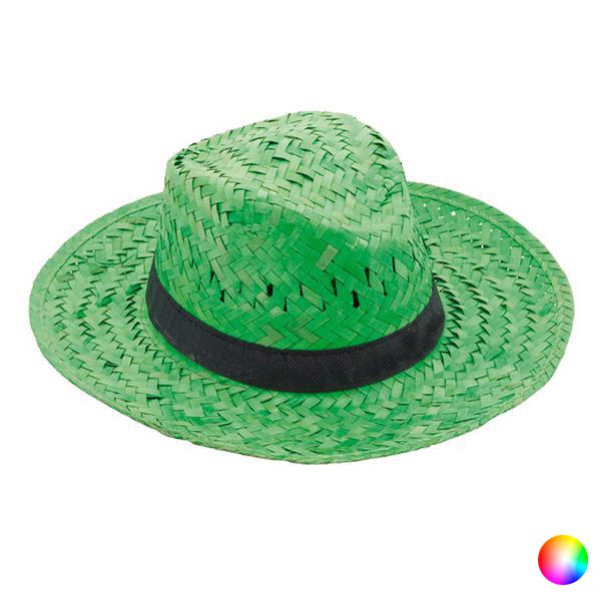 Totalcadeau - Chapeau de paille coloré en taille unique adulte - chapeau design Pas cher - Objets déco