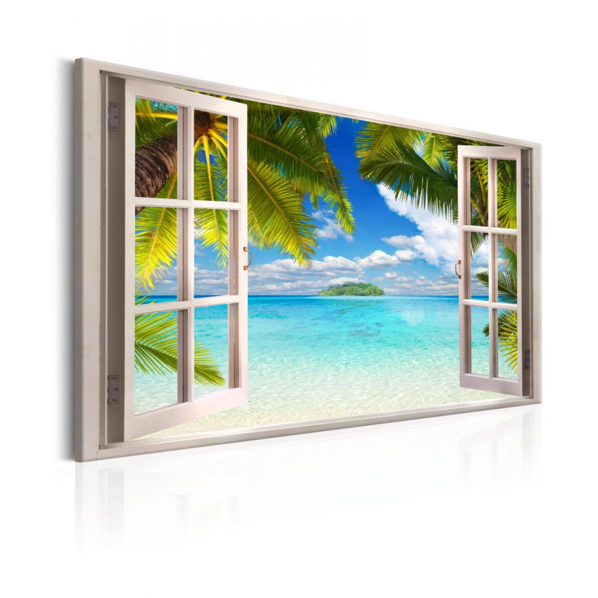 Artgeist - Tableau - Window: Sea View 90x60 - Tableaux, peintures