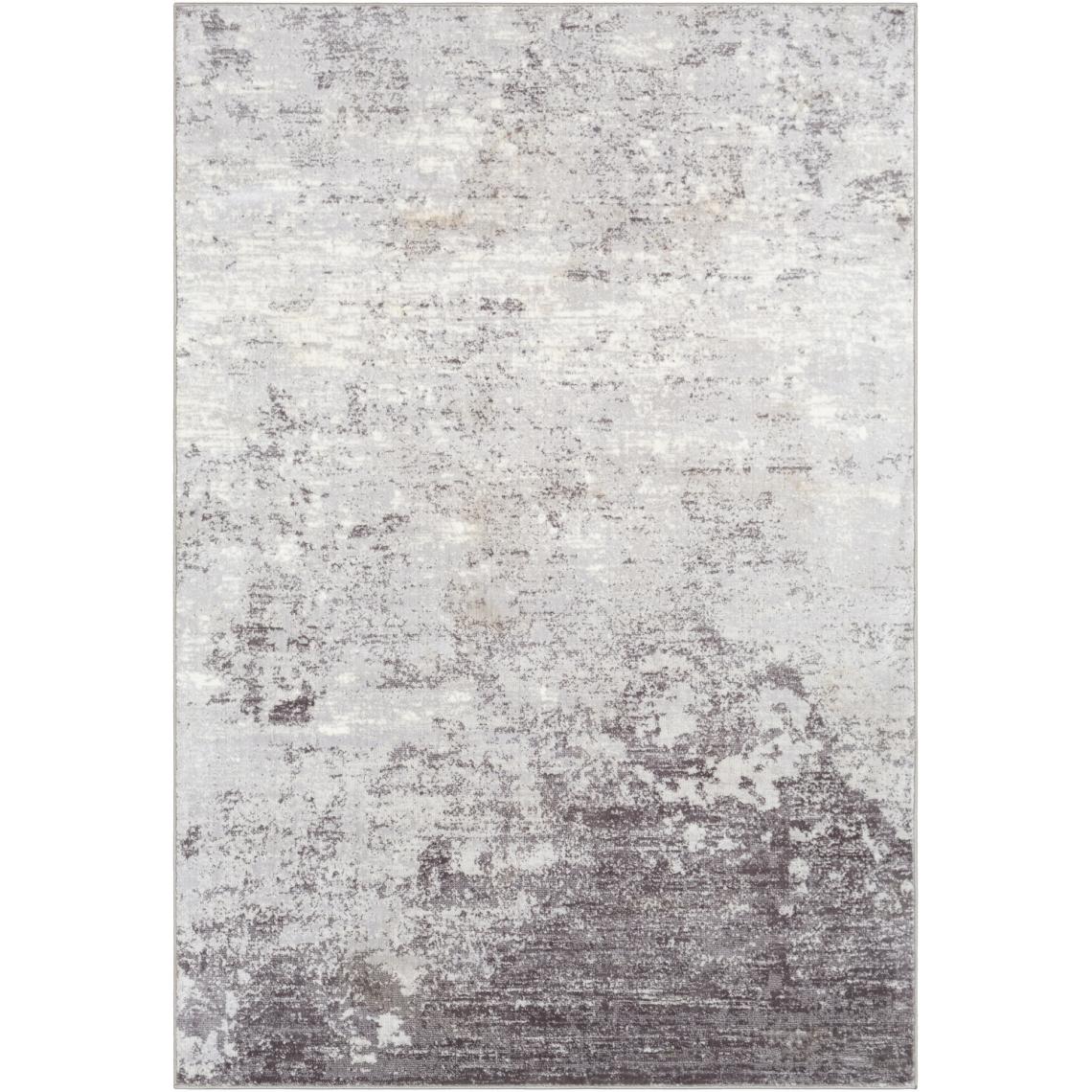 Surya - FIONA - Tapis abstrait, Ardoise, Blanc, Anthracite - 160x220cm - Tapis