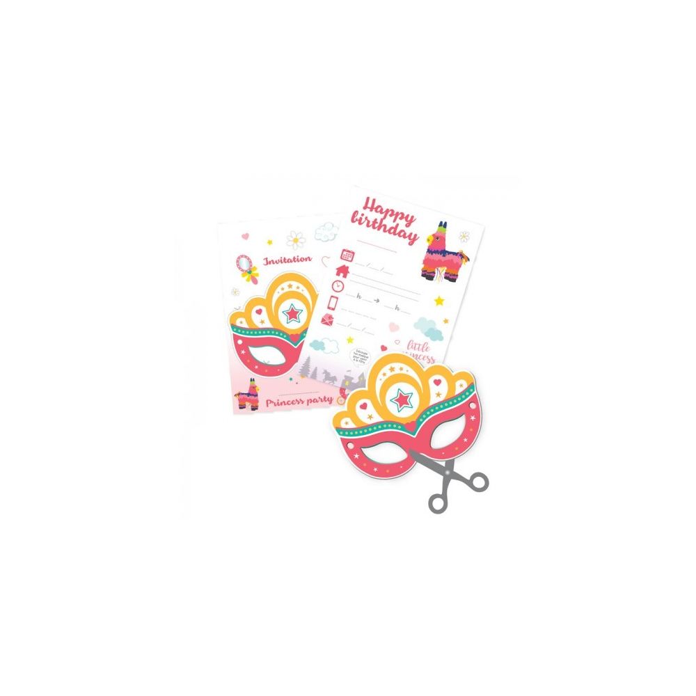 Scrapcooking - 6 Cartes d'invitation à découper - Princesse - Décorations de Noël