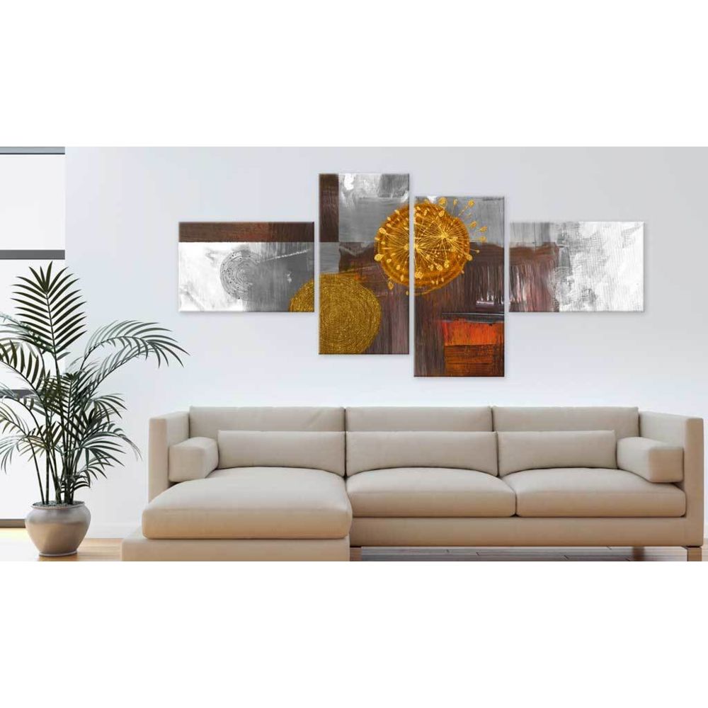 marque generique - 200x90 Tableau Abstraction Moderne Sun on walk - Tableaux, peintures