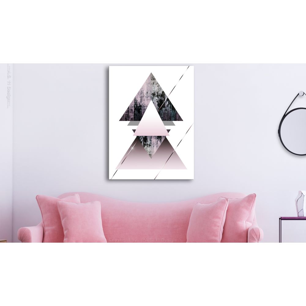 marque generique - 60x90 Tableau Abstraction Admirable Pyramid (1 Part) Vertical - Tableaux, peintures