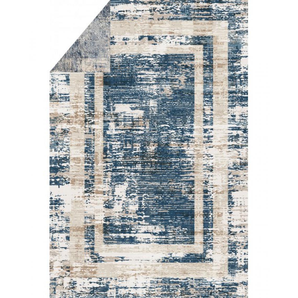 Mani Textile - Tapis Réversible Bleu - Tapis