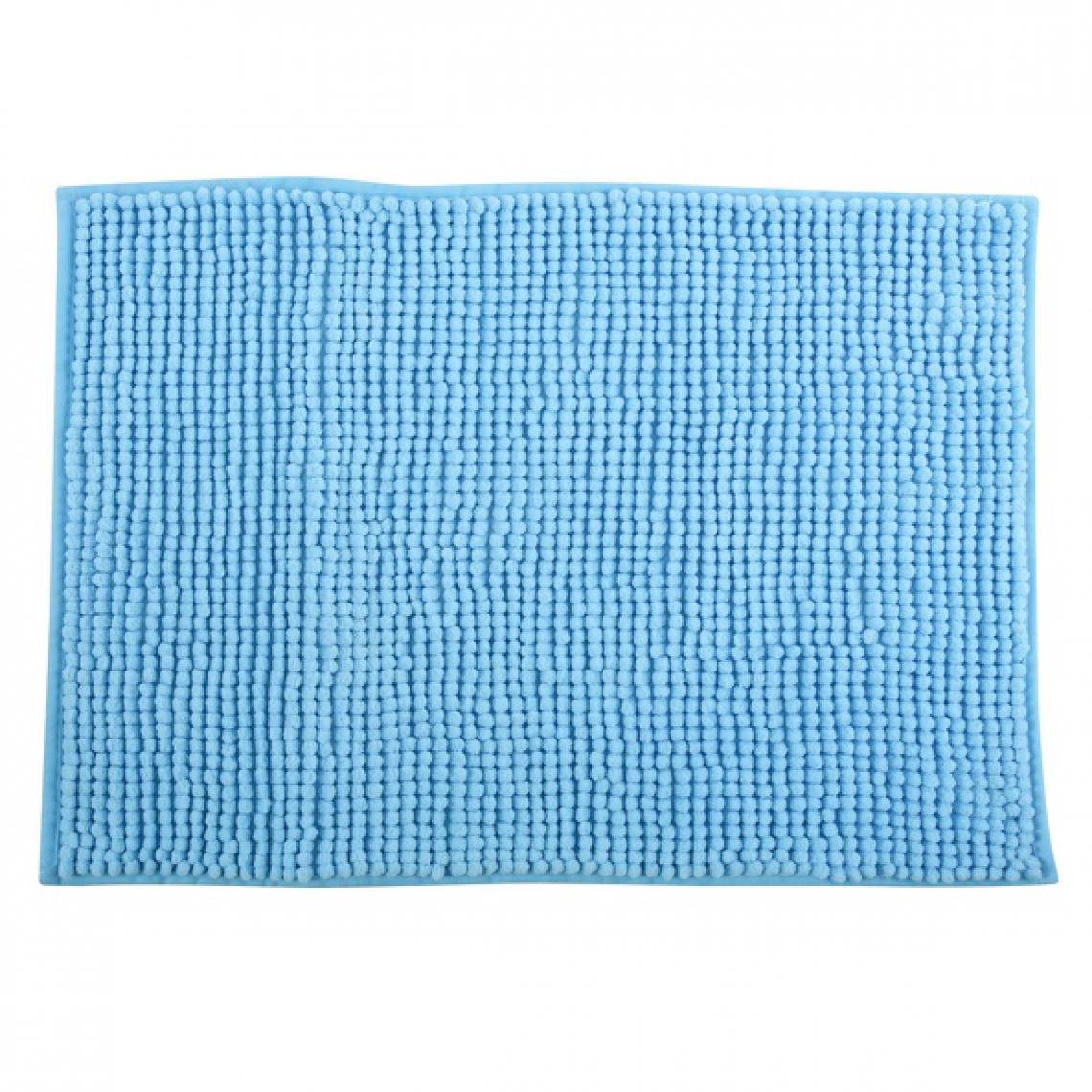 Msv - MSV Tapis de bain Microfibre CHENILLE 40x60cm Bleu Ciel - Tapis