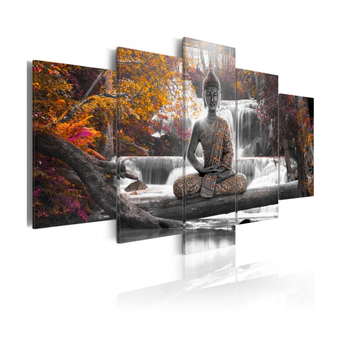 Artgeist - Tableau - Autumn Buddha 100x50 - Tableaux, peintures