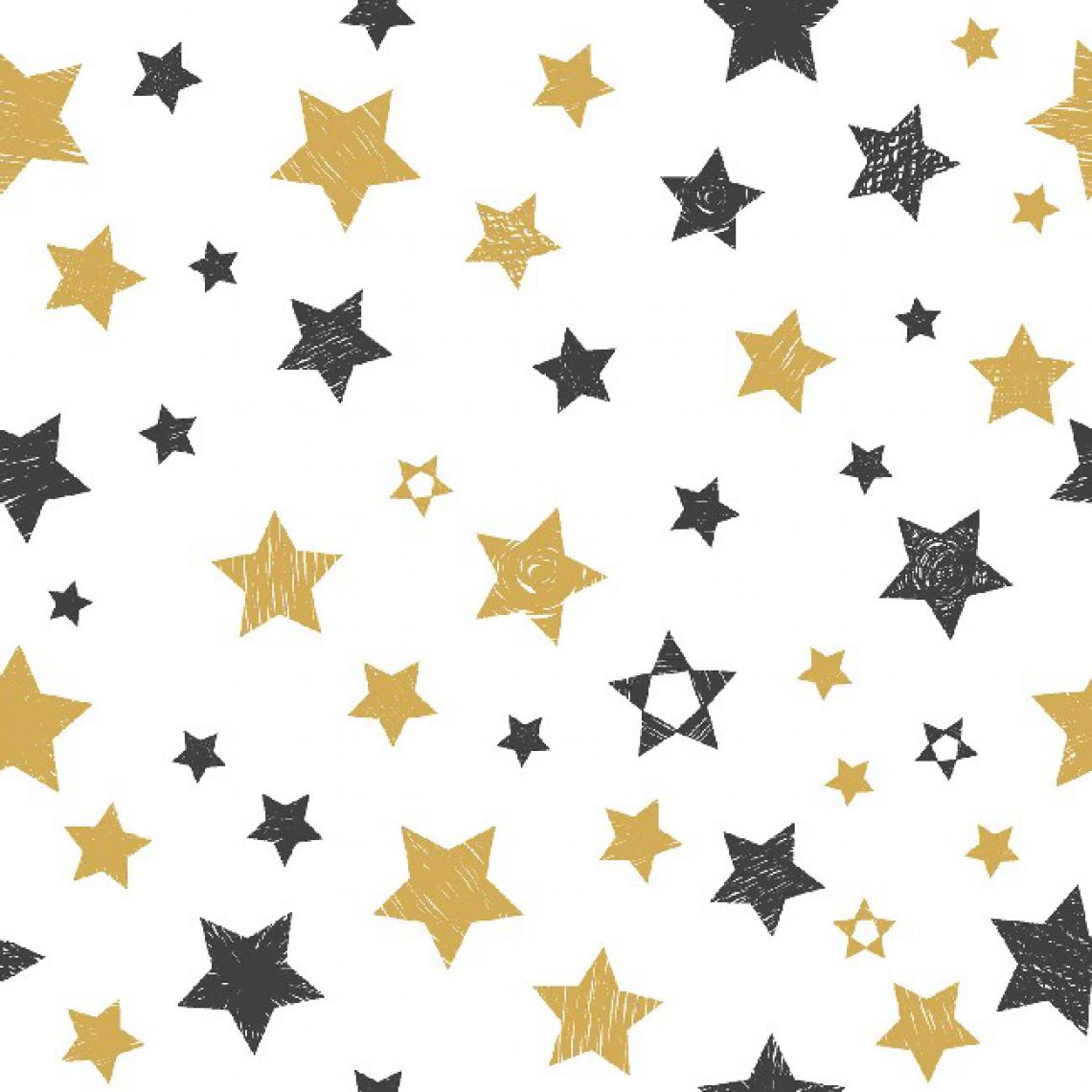 Homemania - HOMEMANIA Tapis Imprimé Stars - Géométrique - Décoration de Maison - Antidérapant - Pour Salon, séjour, chambre à coucher - Multicolore en Polyester, Coton, 100 x 200 cm - Tapis