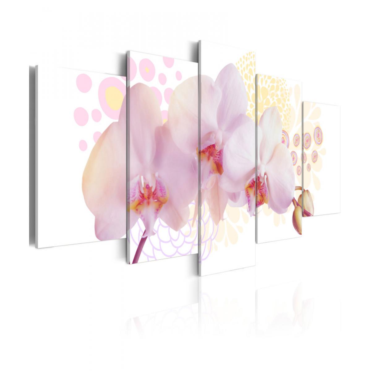 Artgeist - Tableau - Orchidée subtile 100x50 - Tableaux, peintures