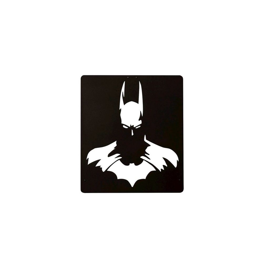 Homemania - HOMEMANIA Décoration Murale Batman - Art Mural - pour Séjour, Chambre - Noir en Acier, 42 x 0,15 x 48 cm - Objets déco
