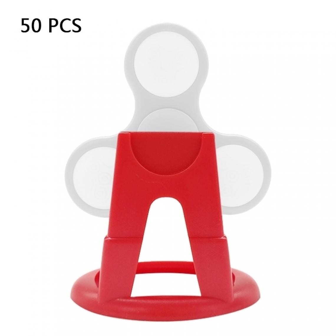Wewoo - Pour le fileur de Fidget rouge Support rotatif de d'affichage de bureau de 50 PCS en plastique - Objets déco