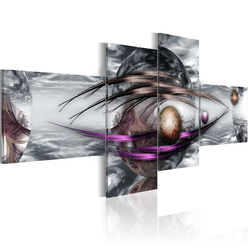 Bimago - Tableau - Platinum planet - Décoration, image, art | Abstraction | - Tableaux, peintures