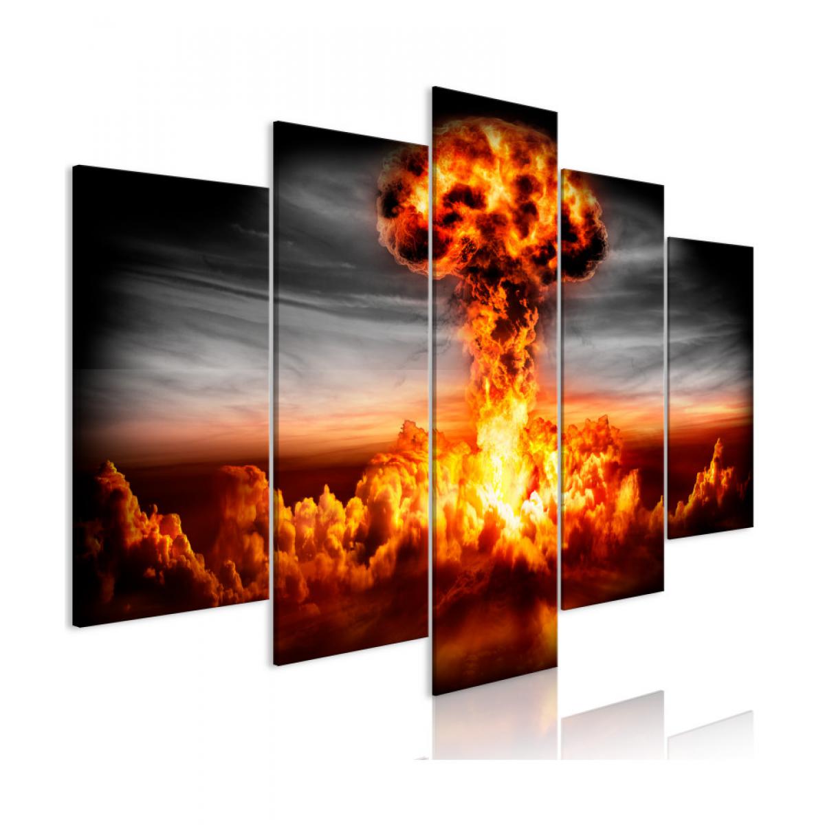 Artgeist - Tableau - Explosion (5 Parts) Wide 100x50 - Tableaux, peintures