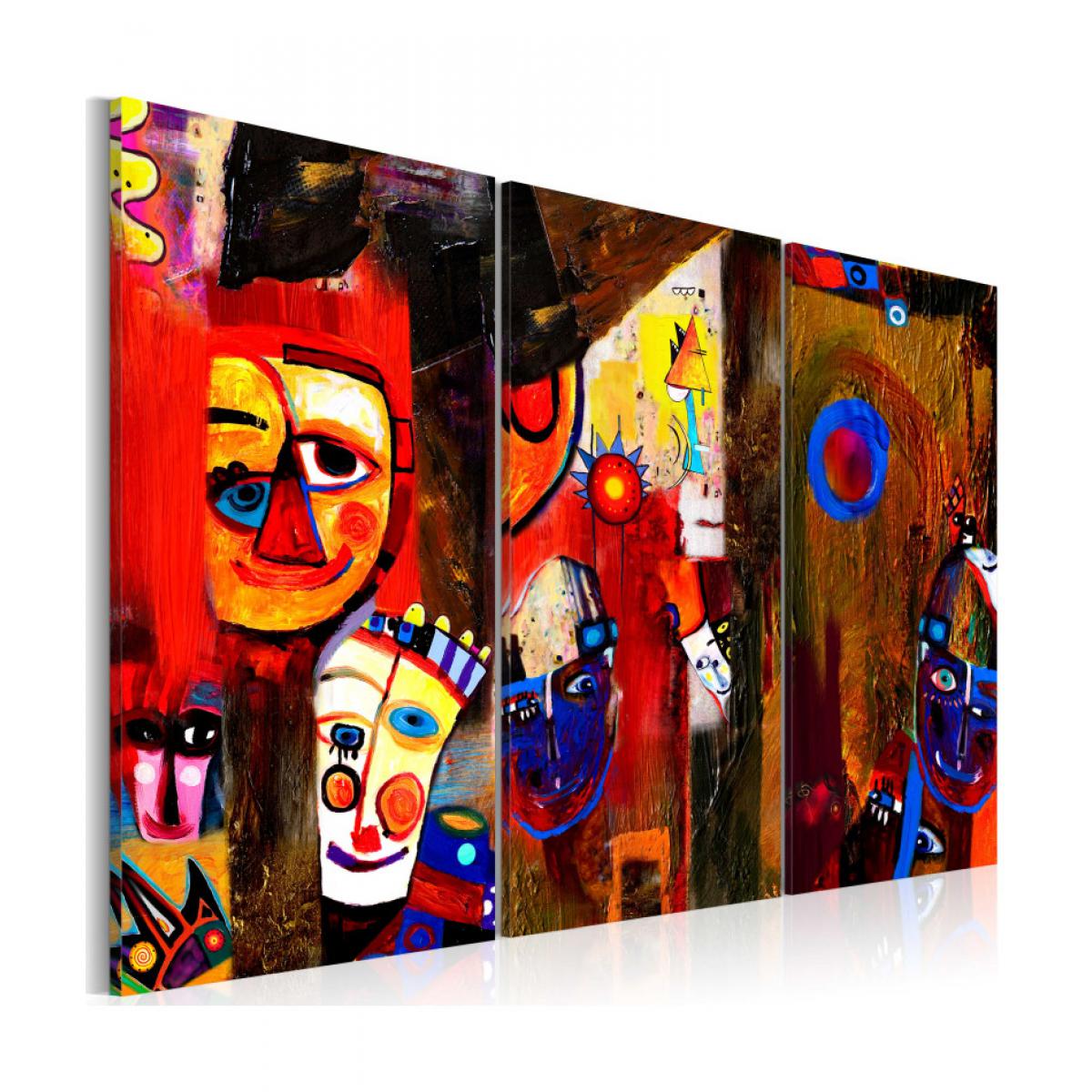 Artgeist - Tableau peint à la main - Abstract Carnival 120x80 - Tableaux, peintures