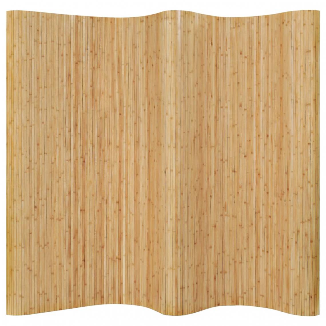 Chunhelife - Cloison de séparation Bambou 250 x 195 cm Naturel - Paravents